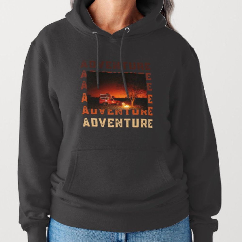Explore the world with this bold and comfy hoodie